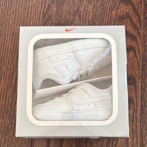 Nike Force 1 Crib size 4c Classic White Sneakers